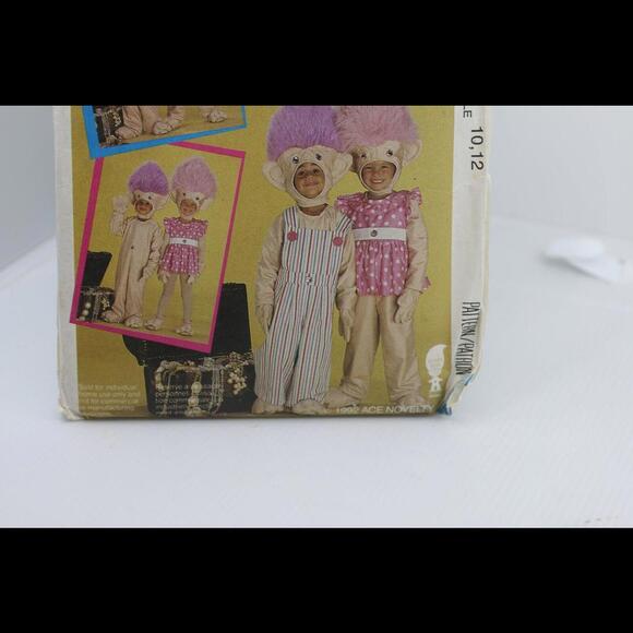 McCalls Sewing Pattern 6314 Halloween Trolls Costumes Size 7-8 CUT Year 1992 - Picture 3 of 4